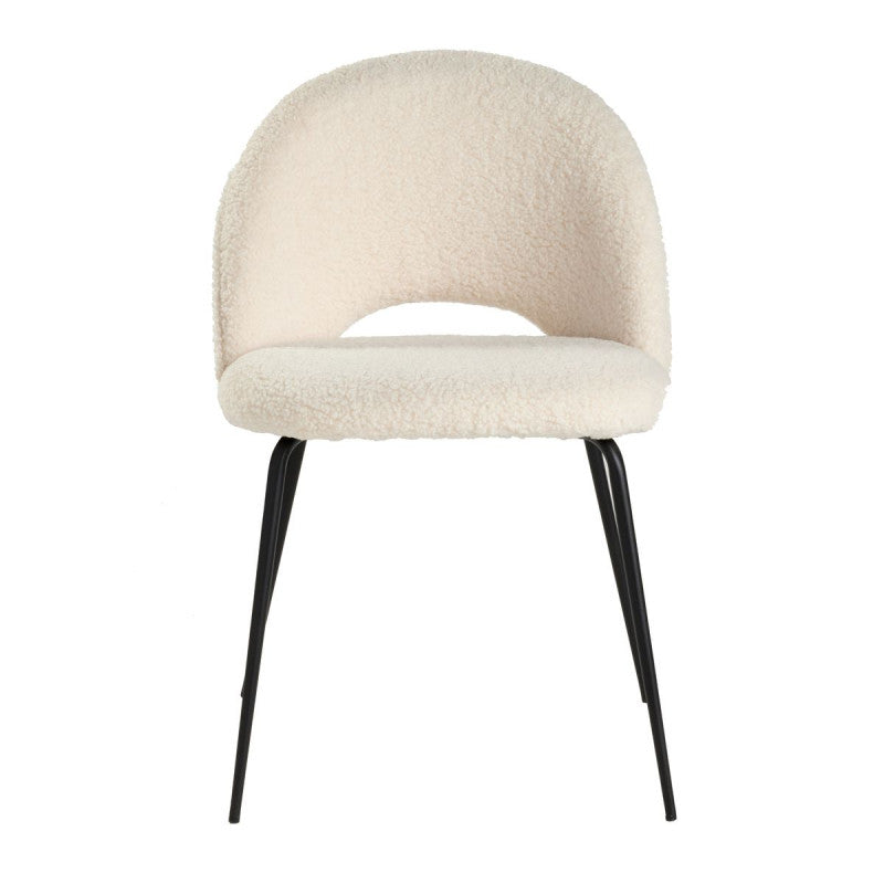 LOT CHAISES TEDDY CRÈME