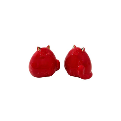 LOT 2 CHATS GRISOU ROUGE/OR