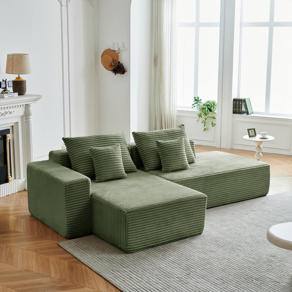 Canapé d'angle NIDO vert