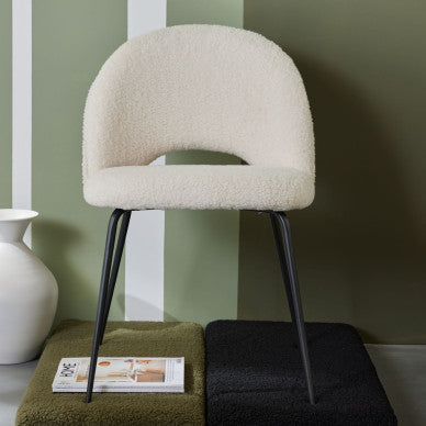 LOT CHAISES TEDDY CRÈME