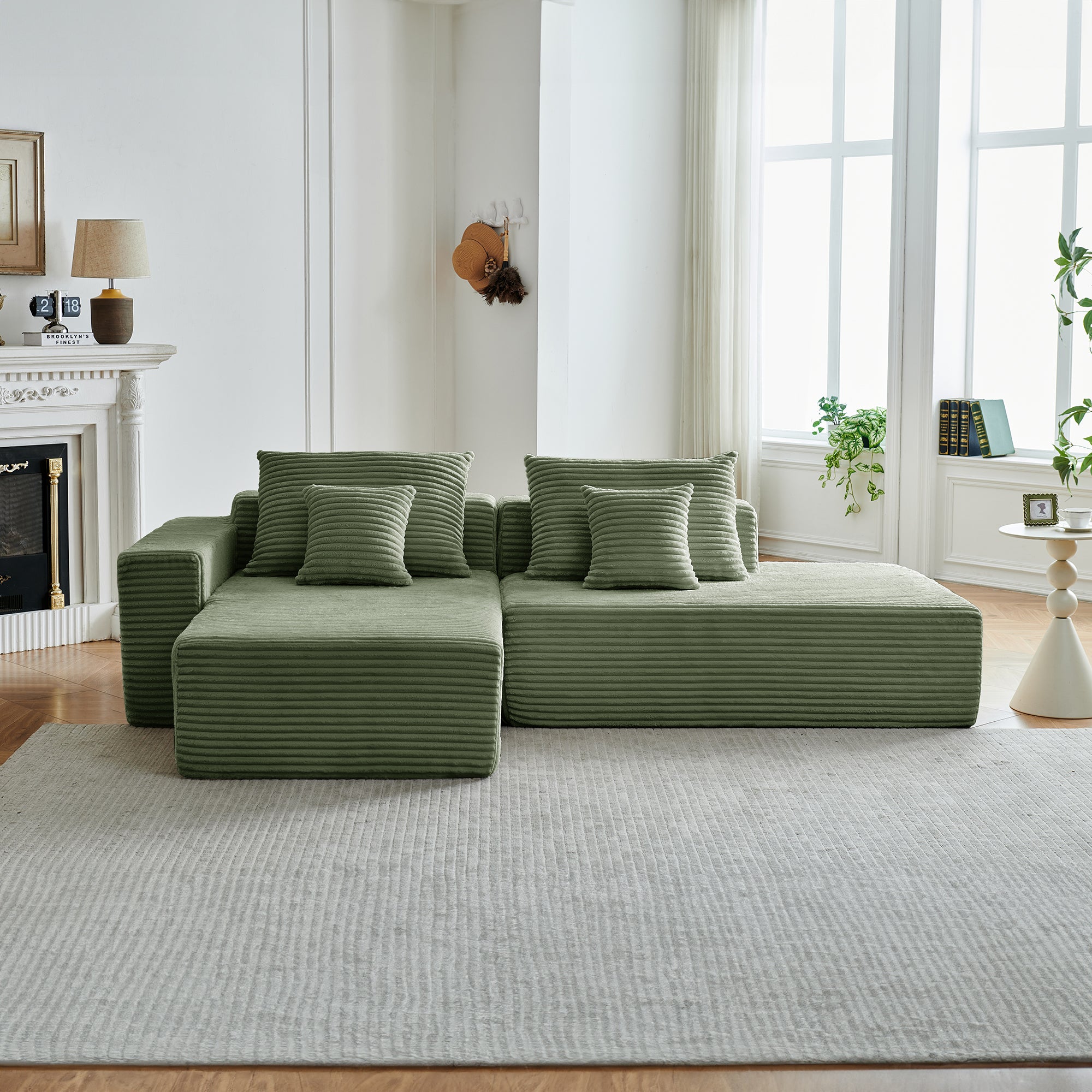 Canapé d'angle NIDO vert