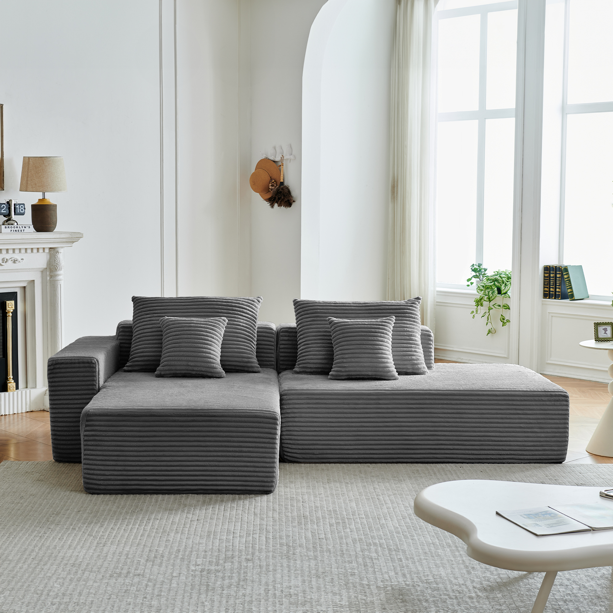 Canapé d'angle NIDO Gris