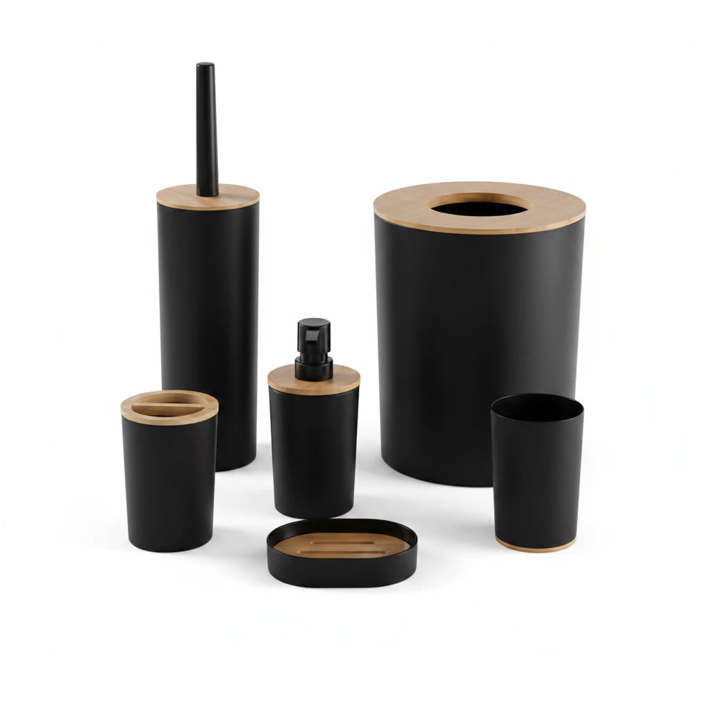 Set de 6 accessoires - salle de bain / wc