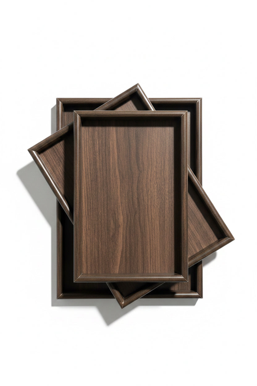 Set de 3 plateaux MDF