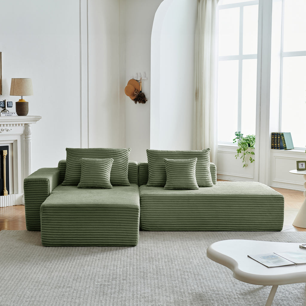 Canapé d'angle NIDO vert