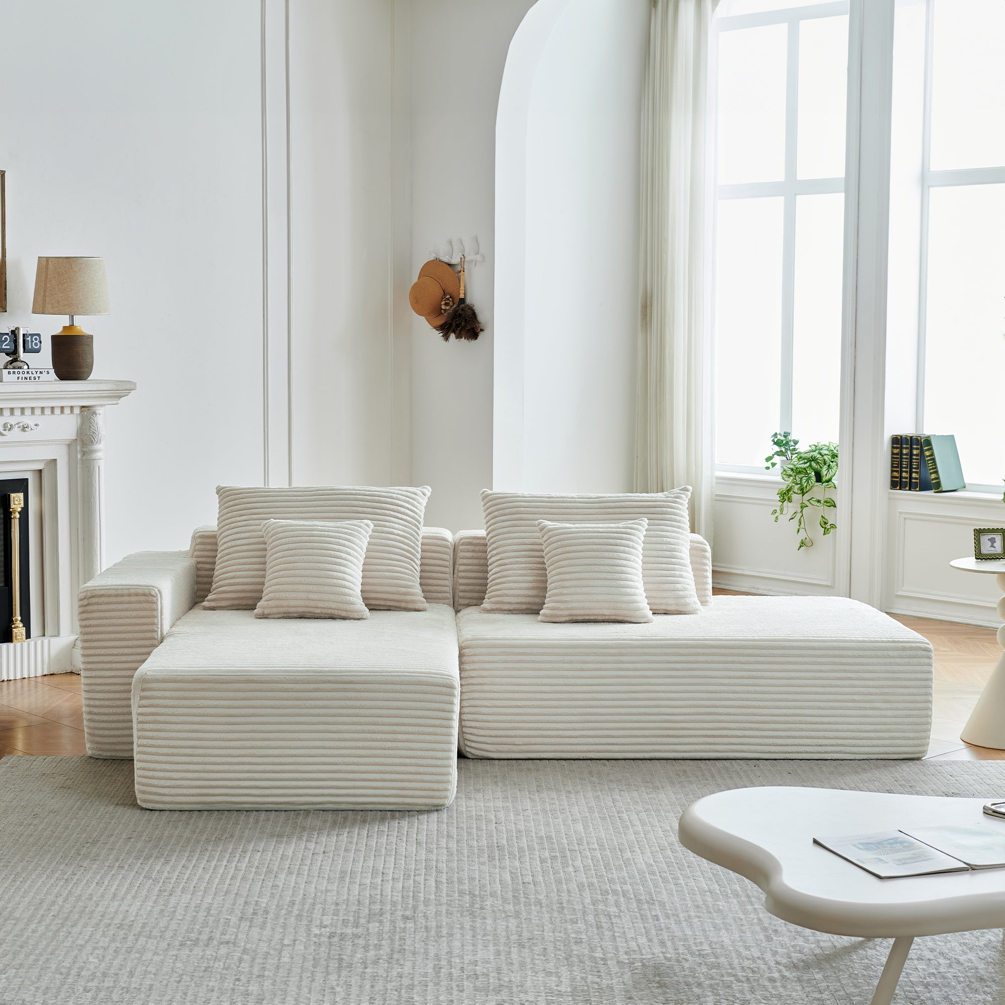 Canapé d'angle NIDO beige