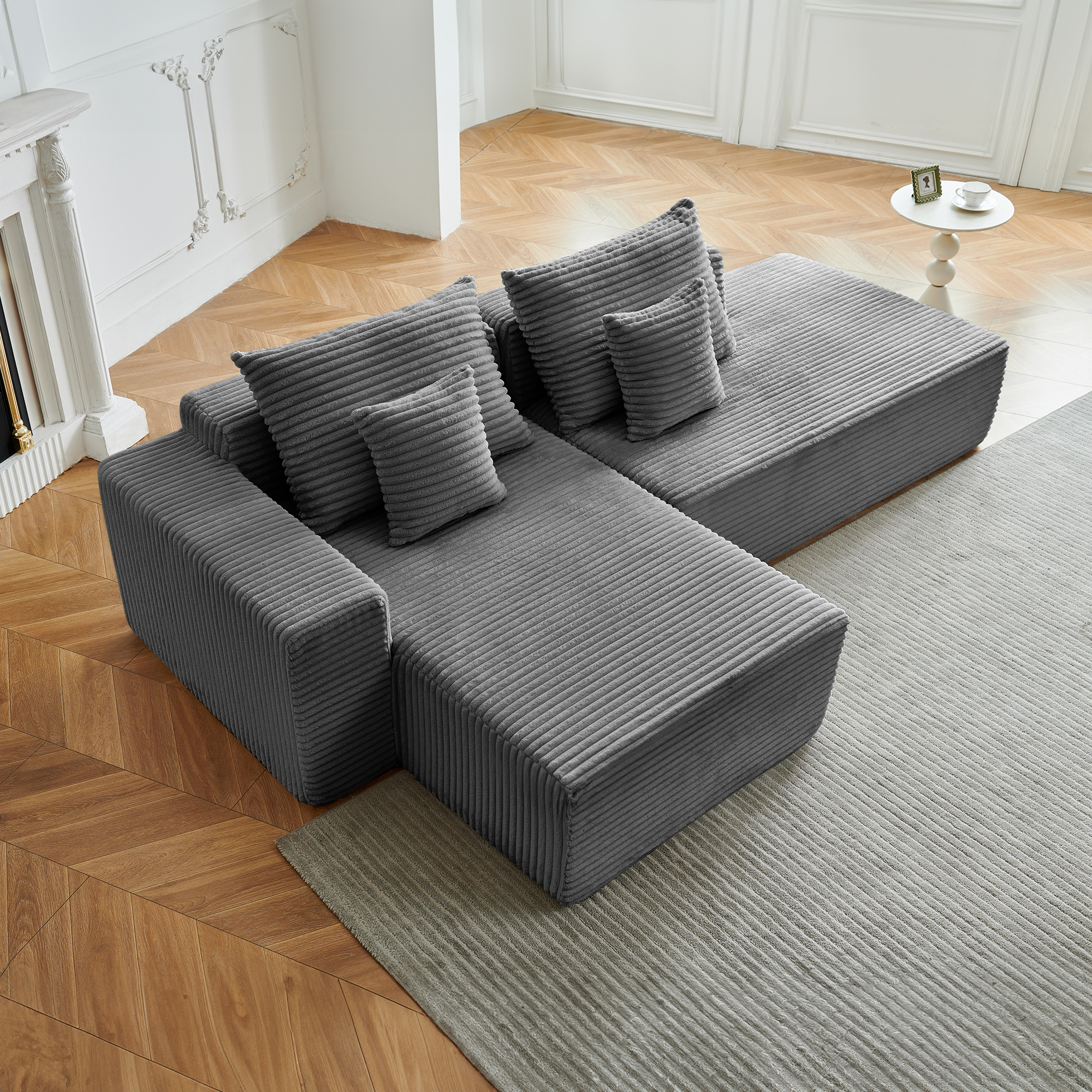 Canapé d'angle NIDO Gris