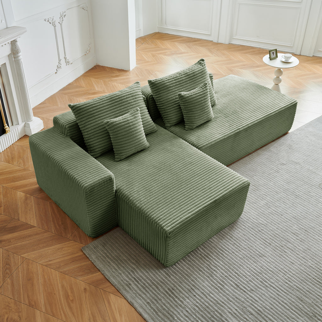 Canapé d'angle NIDO vert