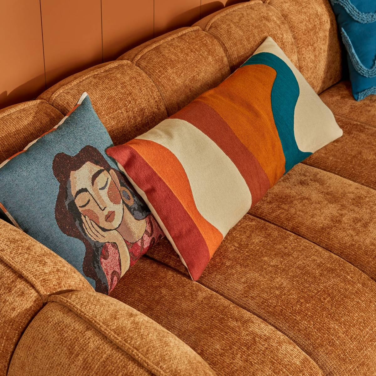 Coussin Homy bleu