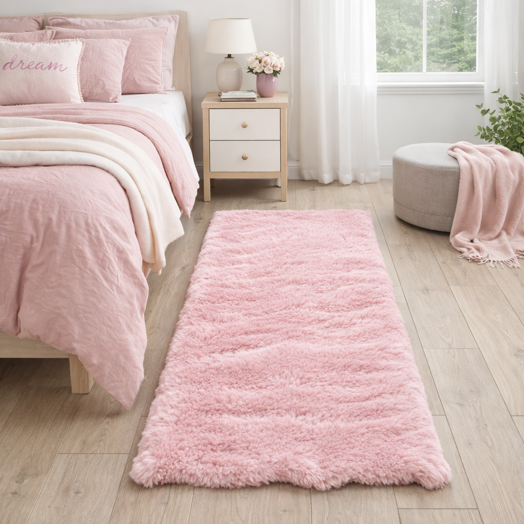Tapis Doux Rose – 70 x 140 cm