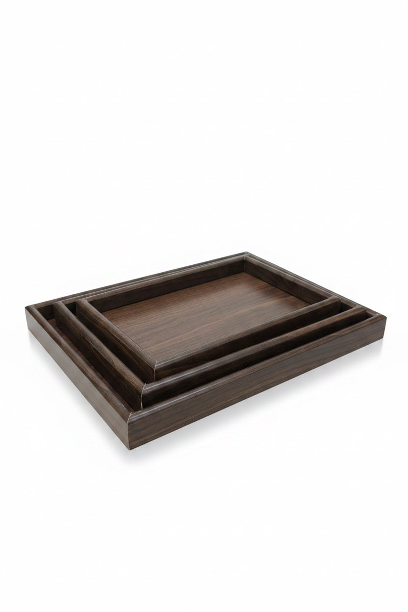 Set de 3 plateaux MDF