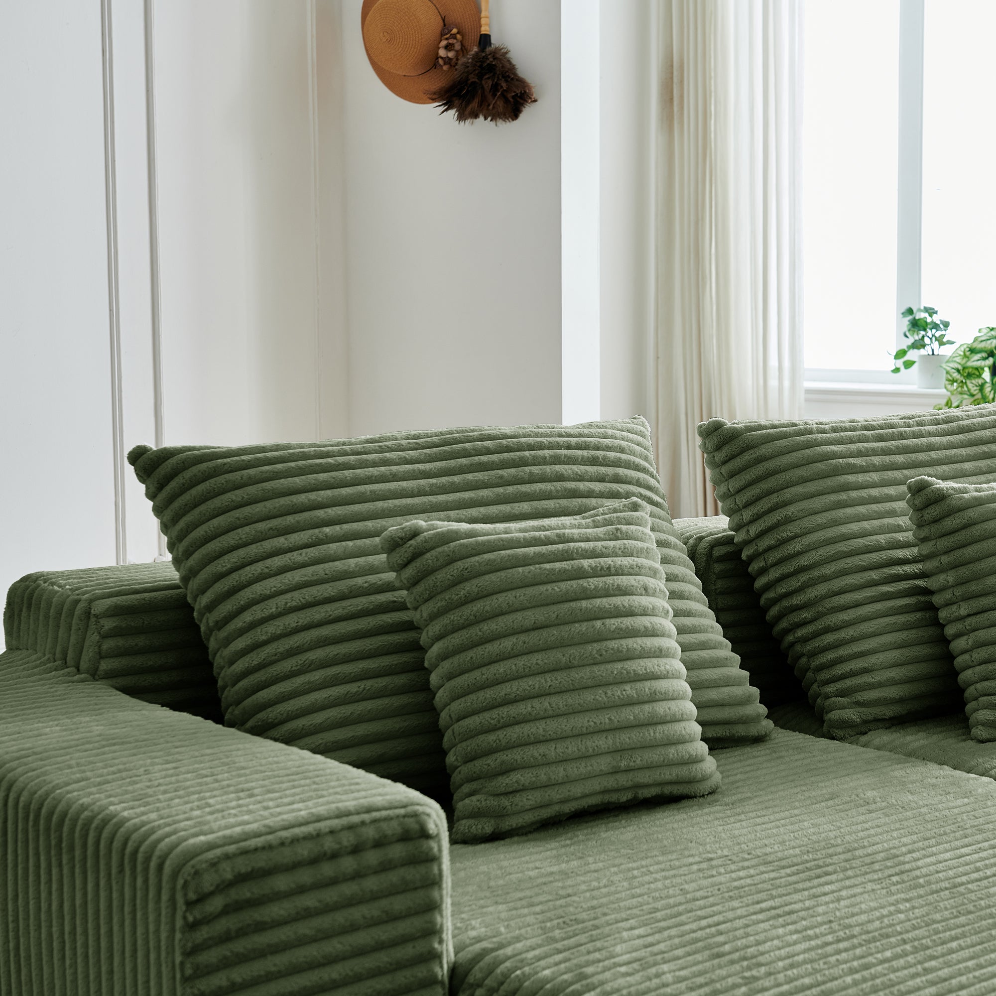 Canapé d'angle NIDO vert