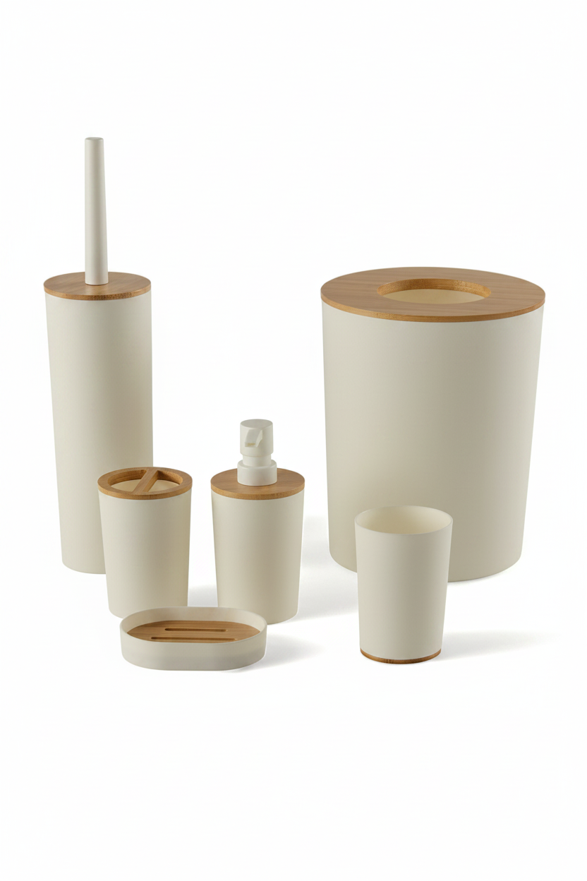 Set de 6 accessoires - salle de bain / wc