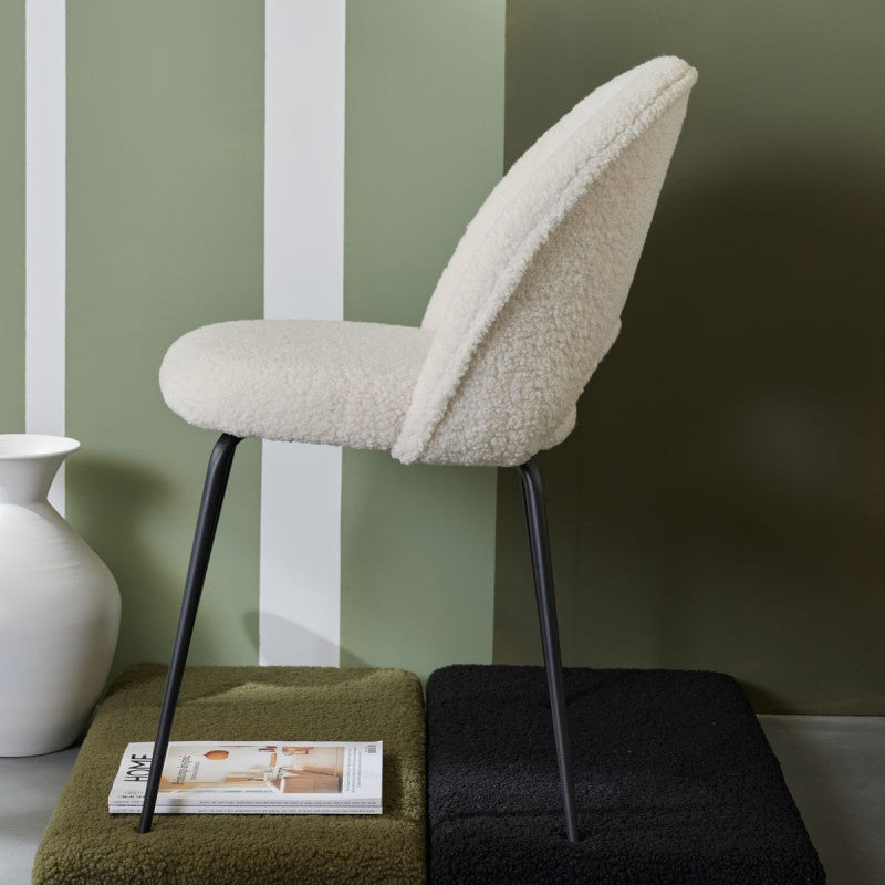 LOT CHAISES TEDDY CRÈME