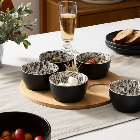 Set apéritif floral