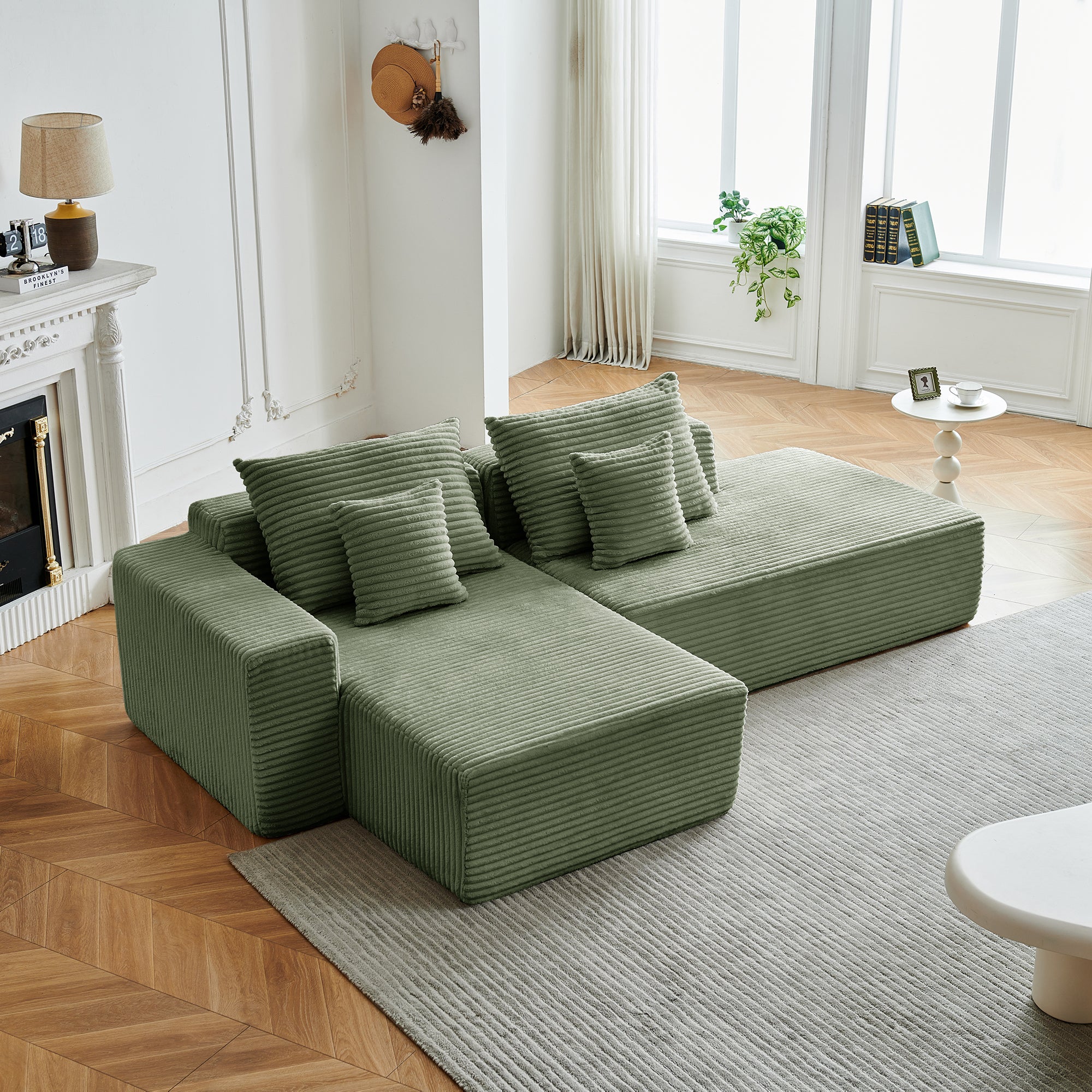 Canapé d'angle NIDO vert