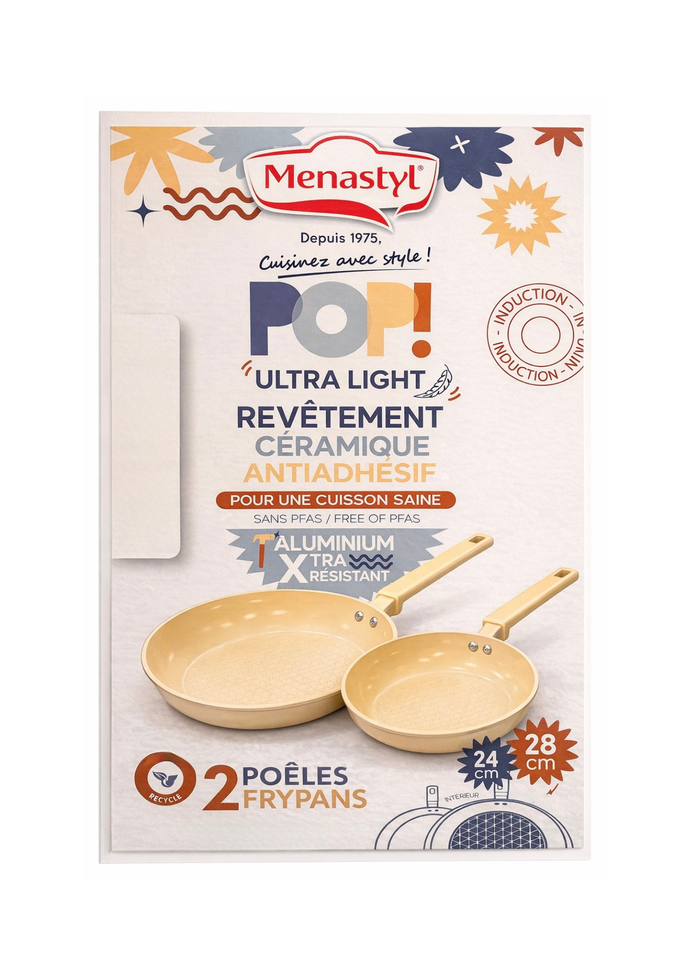 Lot de 2 Poeles Menastyl