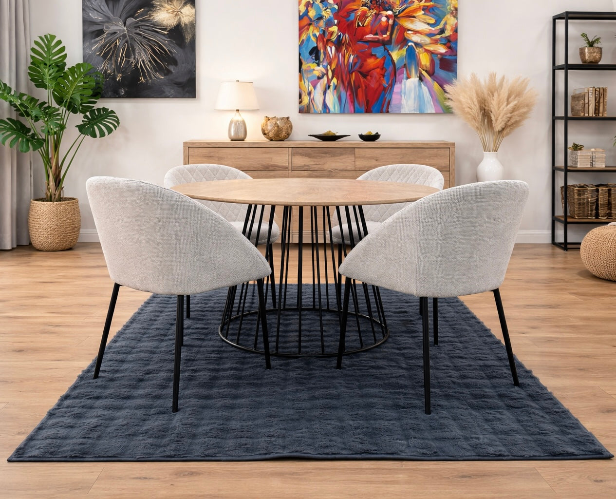 Tapis Bubble - Gris anthracite